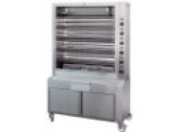 Girarrosto elettrico Elba 36/P 6 aste cm.96 per 36 polli.